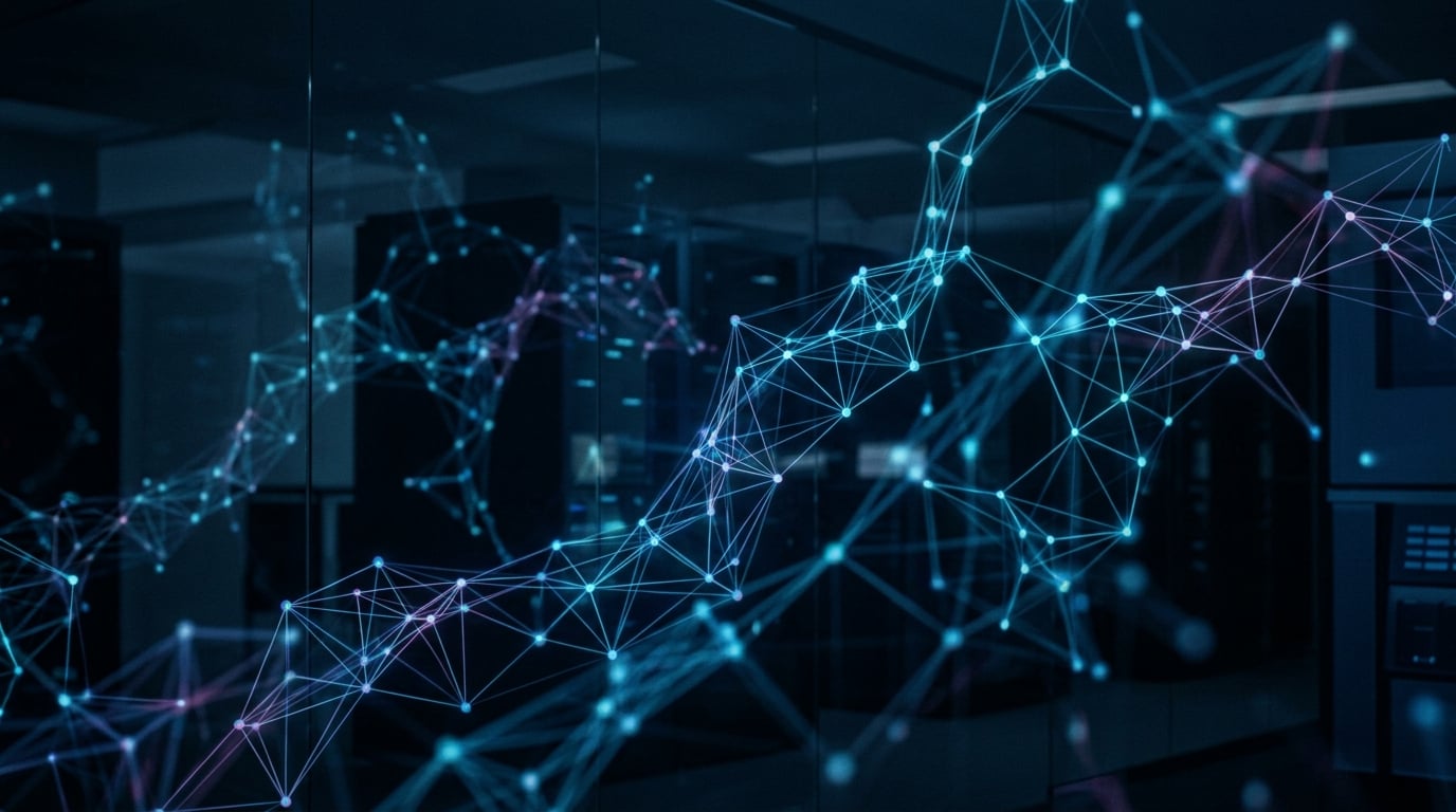 Futuristic AI technology visualization